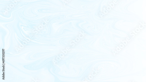 Abstract fluid art background light blue colors. Liquid marble. Acrylic painting on canvas with blue shiny gradient. Alcohol ink backdrop with pearl wavy pattern.
