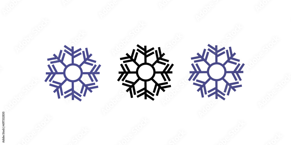 Christmas snowflake on white background. Set of snowflakes for Christmas decoration. Set of watercolor snowflakes of different colors. Christmas snowflake on white background. Set of snowflakes for Christmas decoration. Set of watercolor snowflakes of different colors.