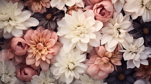 Beautiful seamless pattern, floral background. © venusvi