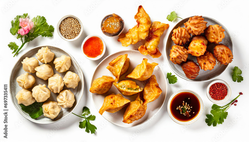 Flavors of Fortune Different Shapes and Flavors Deep Fried Dumplings