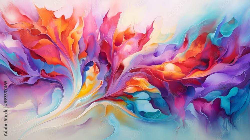 The oil is a beautiful combination of abstract colors. The oil is a beautiful combination of abstract colors.