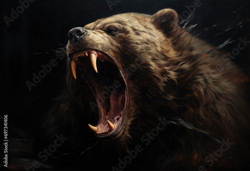 US stocks, brown bears, bear market © lc design