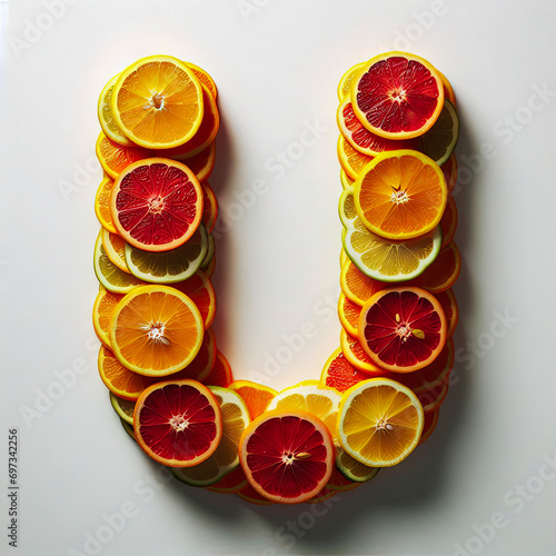 Fruity Letter U