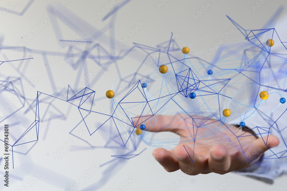 Global network. Blockchain. 3D illustration. Neural networks and artificial intelligence. Abstract - neural network exposure digital Global network. Blockchain. 3D illustration. Neural networks and artificial intelligence. Abstract - neural network exposure digital