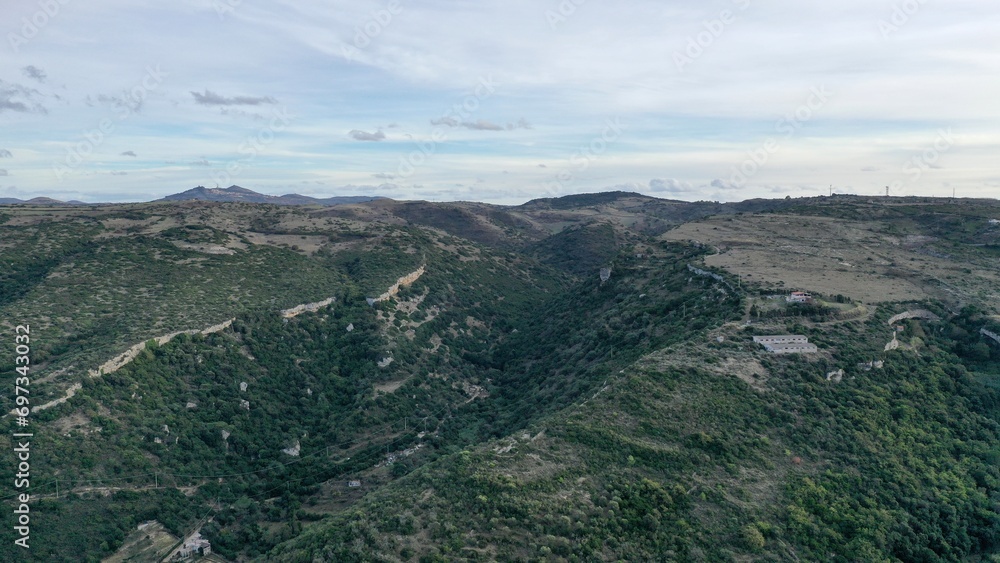 survol du centre de la Sardaigne survol du centre de la Sardaigne