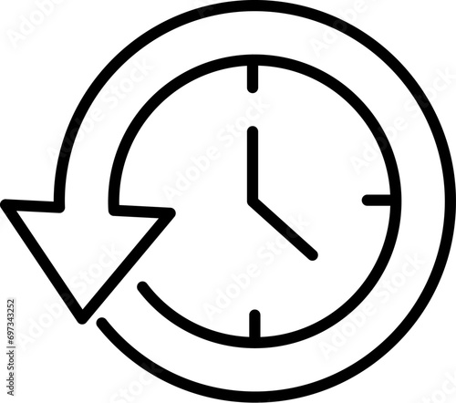 Non Stop Vector Sign for Shops and Stores. Suitable for books, stores, shops. Editable stroke in minimalistic outline style. Symbol for design