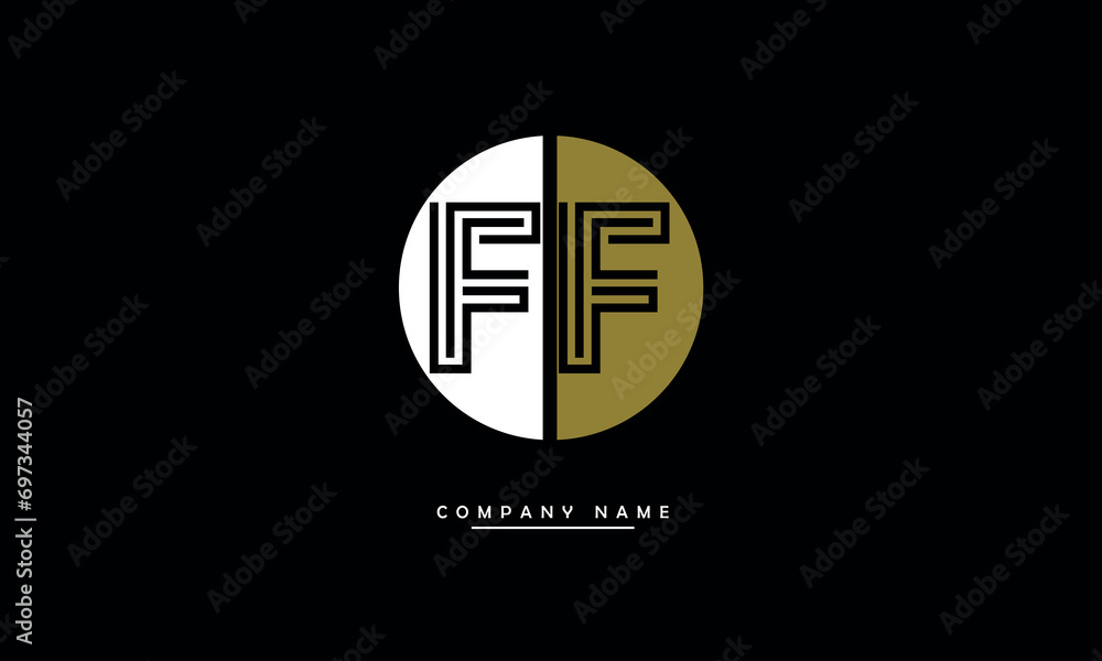 FF Abstract Letters Logo Monogram FF Abstract Letters Logo Monogram