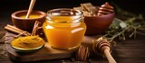 Using turmeric and honey for skincare is a great choice of natural spa ingredients.