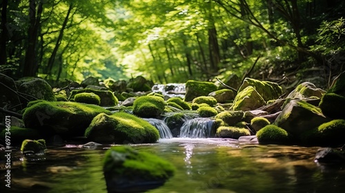 Summer is a time when the countryside forest cascades and is well-known for its green color.