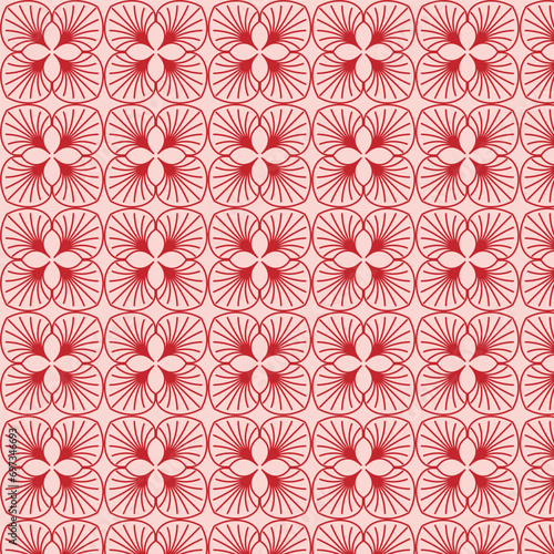 Clean minimal geometric pattern floral texture background design