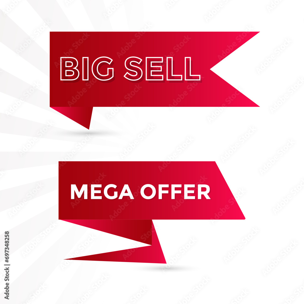 realistic sales label collection for design realistic sales label collection for design