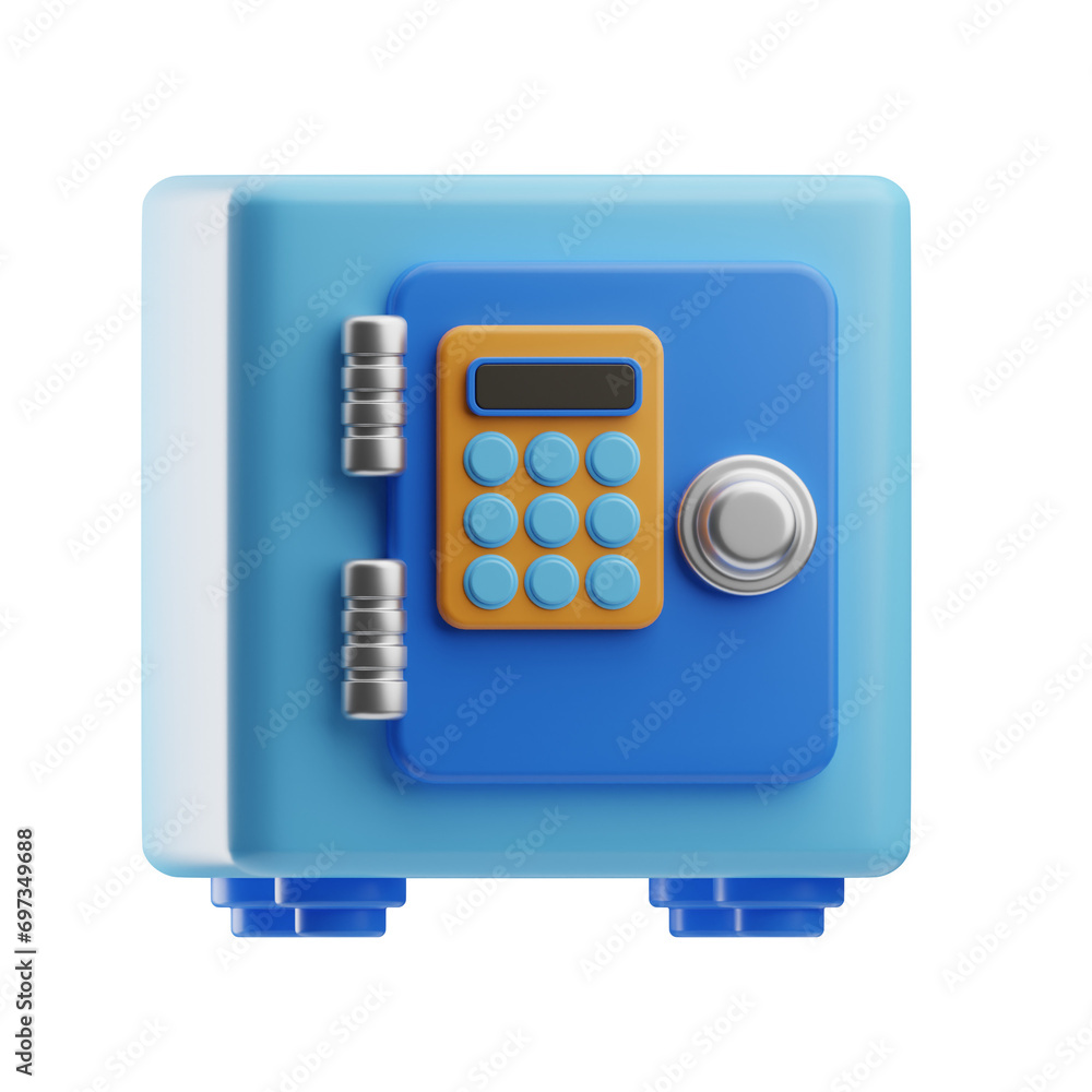 Insurance Object Money Deposit 3D Illustration Insurance Object Money Deposit 3D Illustration