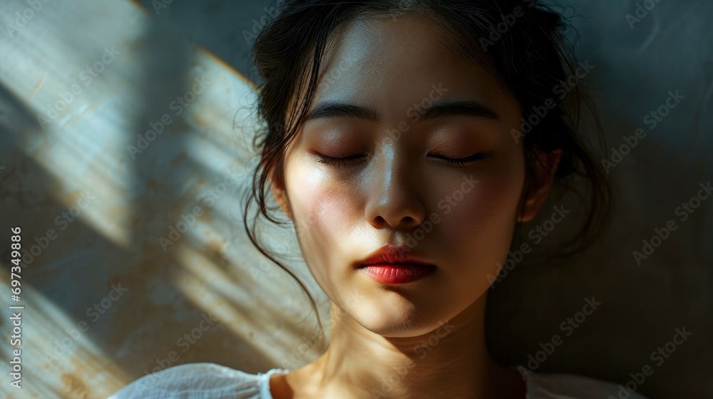 Funny Face Sleepy Head Asian Woman, Background HD For Designer Funny Face Sleepy Head Asian Woman, Background HD For Designer