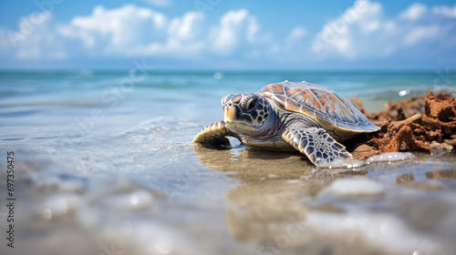 Hawaiian Green Sea Turtle (Chelonia mydas) © korkut82