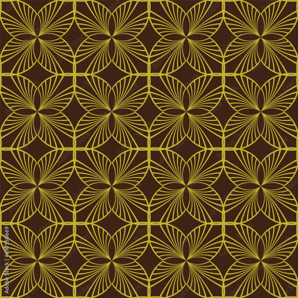 Clean minimal geometric pattern floral texture background design