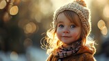 Portrait Little Girl 4 Years Old, Background HD For Designer