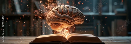 abstract: brains feed on knowledge from books
