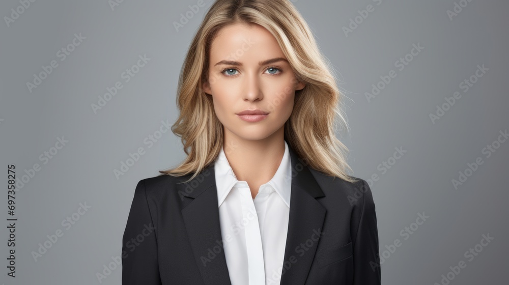 potrait of middle aged female CEO manager potrait of middle aged female CEO manager