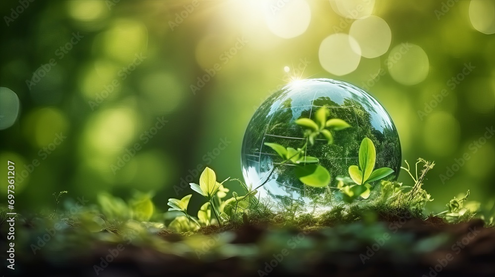 The idea of the global environment and earth day.