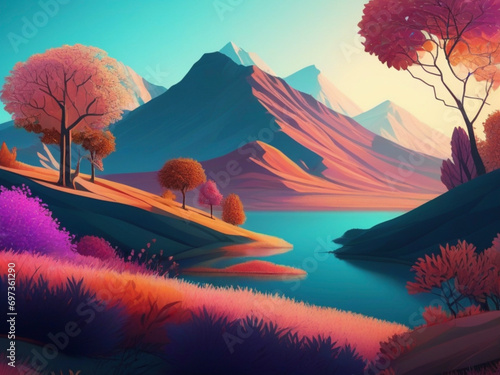 Wallpaper Mural background ,stylish , simple, relaxing, Curve, elegant, minimalist Generative AI  Torontodigital.ca