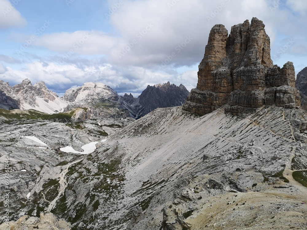 Fototapeta premium Dolomites mountains in South Tyrol, Italy, Europe