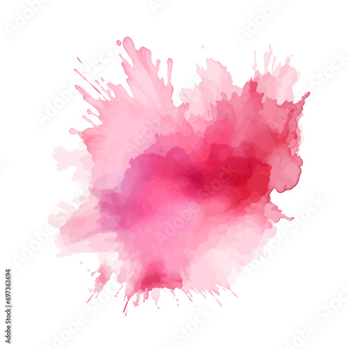 soft pink watercolor splash stain background photo