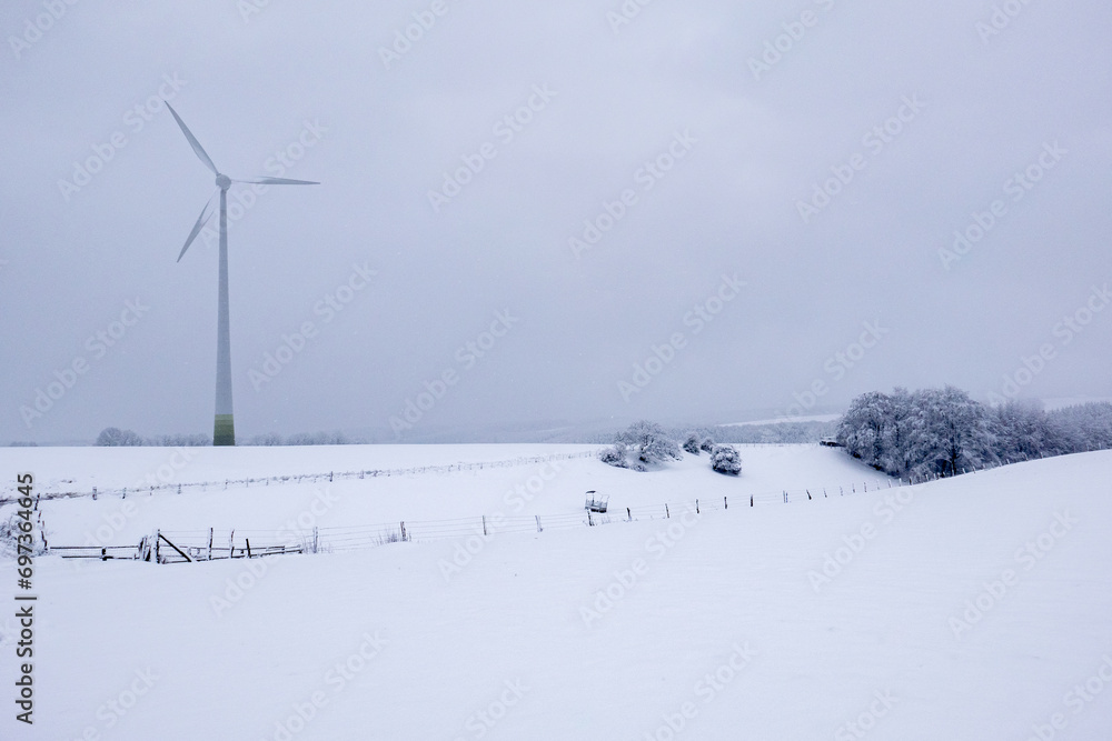 A frozen day in the northern of Luxembourg