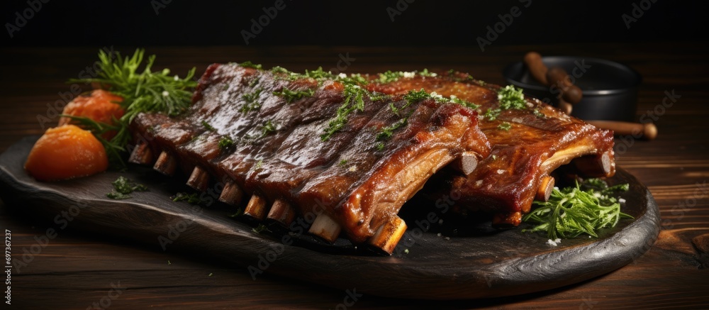 Tangy pork ribs
