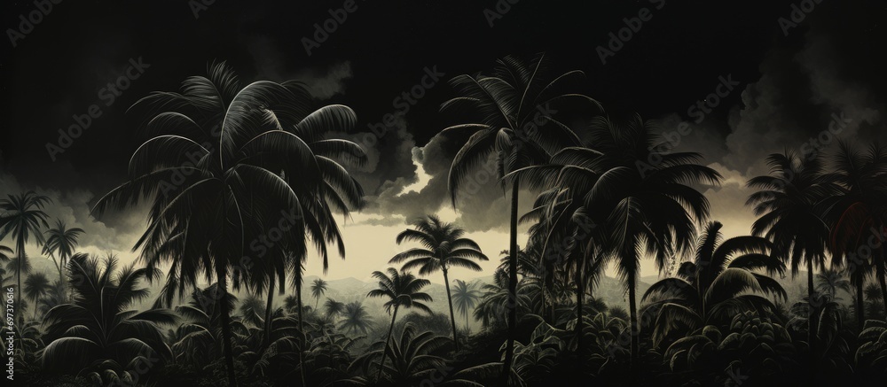 Black palmtree