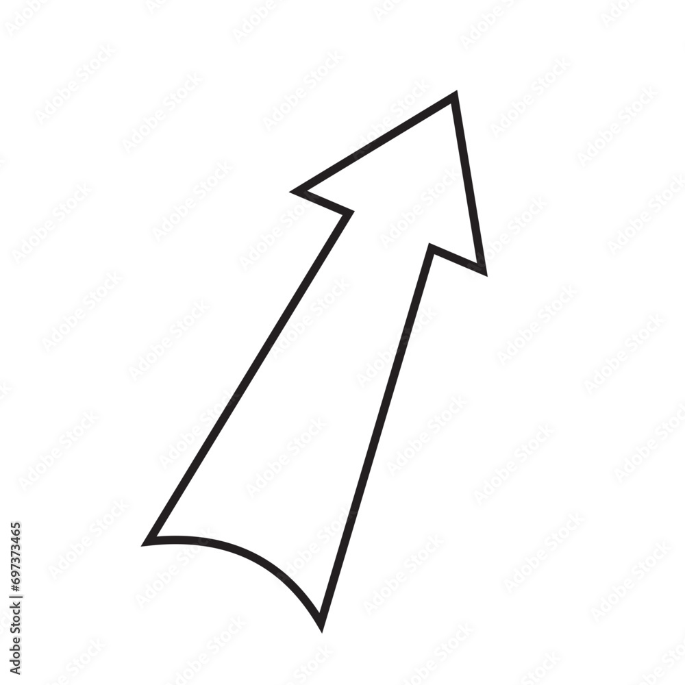 Curve Arrow vector outline Pointing Icons & Symbols. Editable Outline symbol illustration collection. Curve Arrow vector outline Pointing Icons & Symbols. Editable Outline symbol illustration collection.