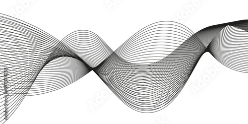 Modern glowing moving lines background with curved shape, seamless retro Digital frequency track equalizer, modern curved stream wave background, Wave geometric with lines created by blend tool.