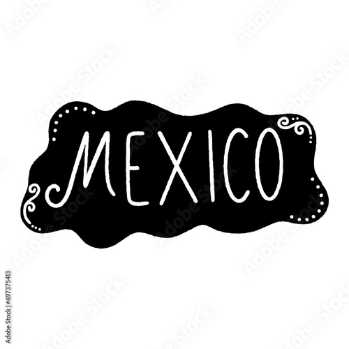 svg mexico pinata doodle element set