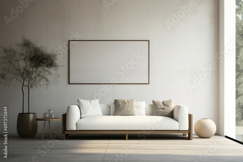 Frame living interior modern furniture design room