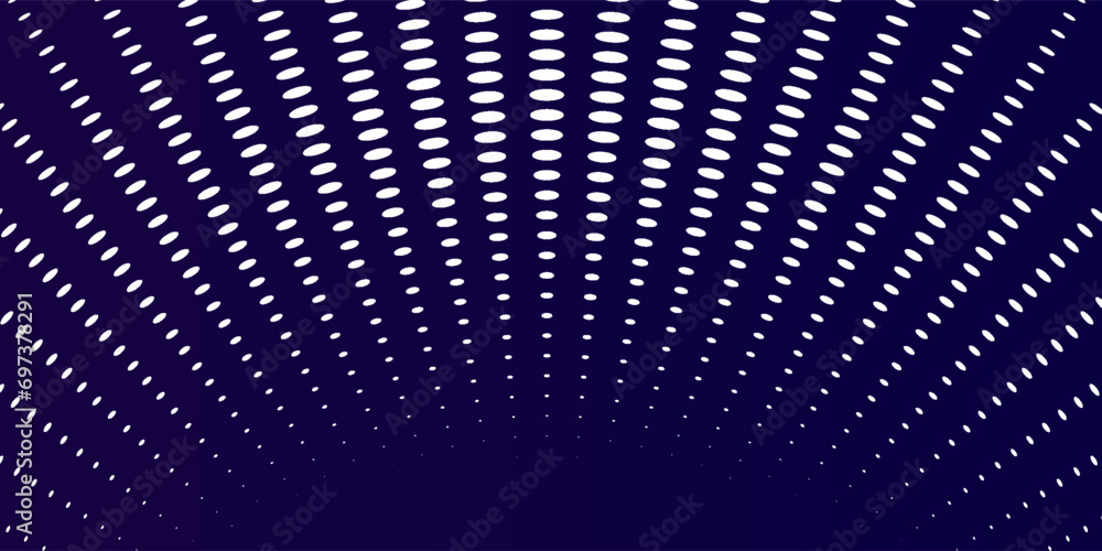 Obraz premium Abstract dot circle blue background high tech. Concept technology, innovation, big data, Ai, network, business, modern, online arts background