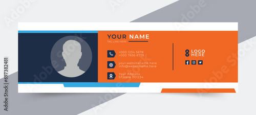 flat emai siganture or facebook cover design