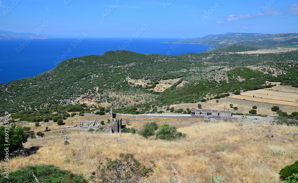 The ancient city of Assos, located in Canakkale, Turkey, is one of the most touristic places in the country.