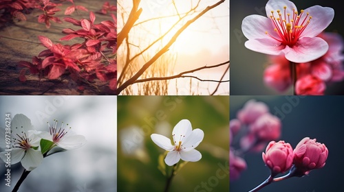 This collage is beautiful and welcomes spring!