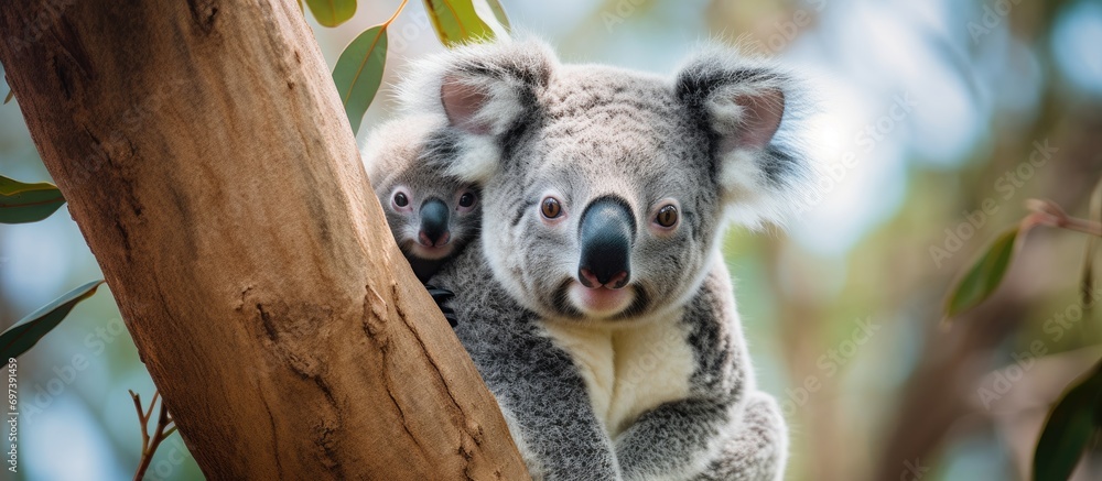 Obraz premium Currumbin Wildlife Park in Australia is home to koalas.