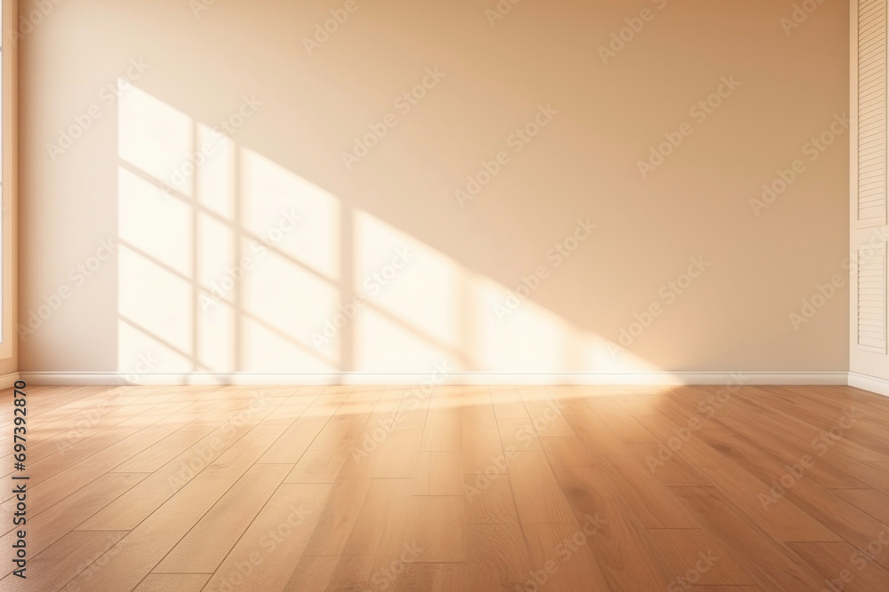 Design solution for walls. Empty room with light on the wall Design solution for walls. Empty room with light on the wall