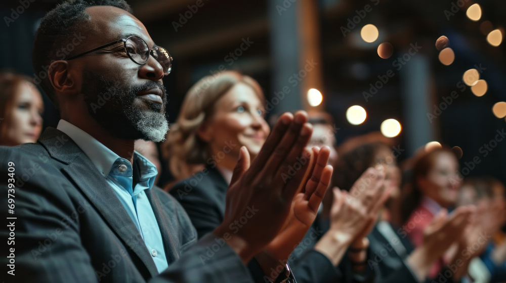 A Group of People Applauding With Their Hands Together A Group of People Applauding With Their Hands Together