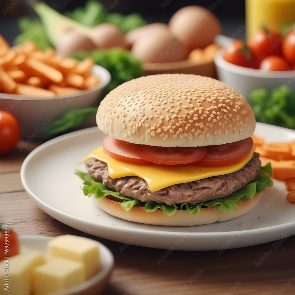 Balanced diet food background Balanced diet food background