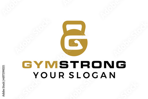 Fitness and gym logo design vector