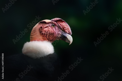 Andean Condor bird (Vultur gryphus)