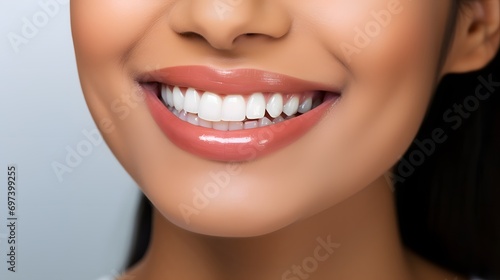 Woman smiling with beautiful white teeth