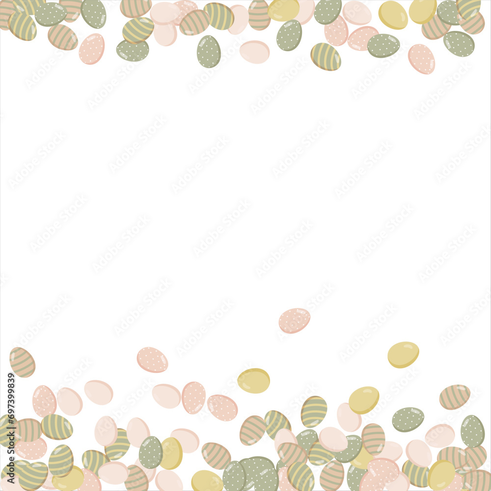 Happy Easter Banner. Pattern of eggs, flowers and twigs. For card, banner, poster, flyer, and web. Spring Festival. Vector illustration Happy Easter Banner. Pattern of eggs, flowers and twigs. For card, banner, poster, flyer, and web. Spring Festival. Vector illustration