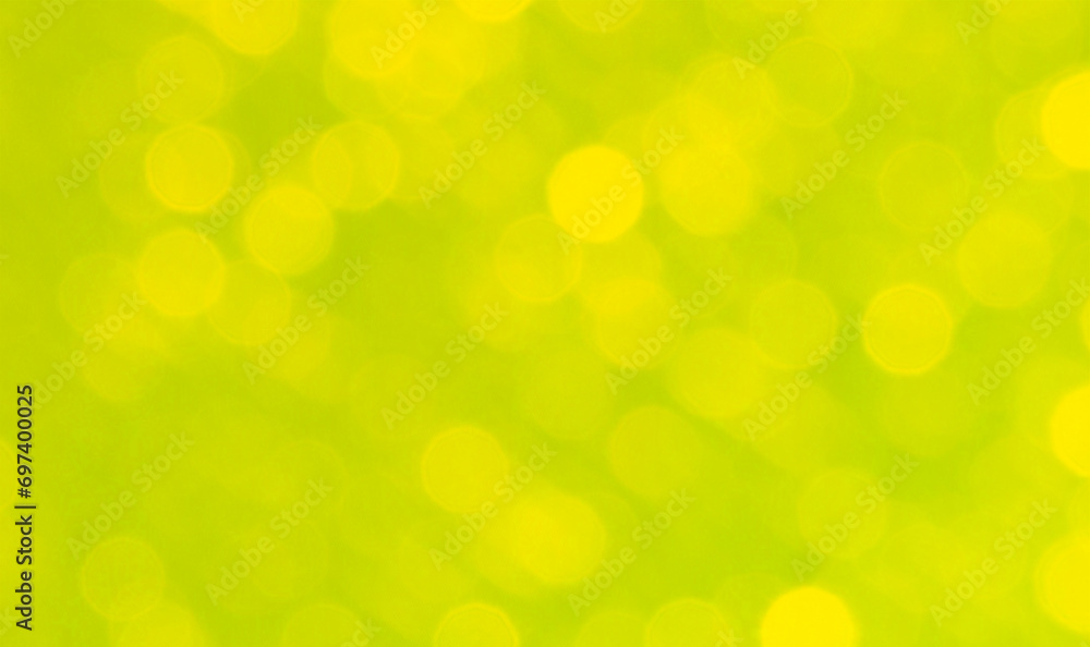 Fototapeta premium Yellow bokeh background square backdrop with copy space for text or image