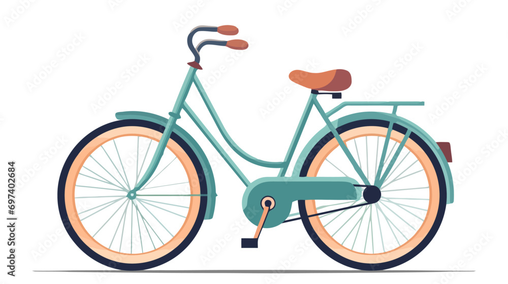 Fototapeta premium Bicycle vector illustration isolated on white background