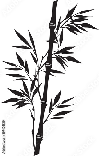 Bamboo silhouette vector illustration. Bamboo silhouette, Icon and Sign.