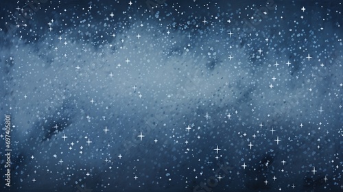 A minimalist interpretation of snowflakes painting the night sky