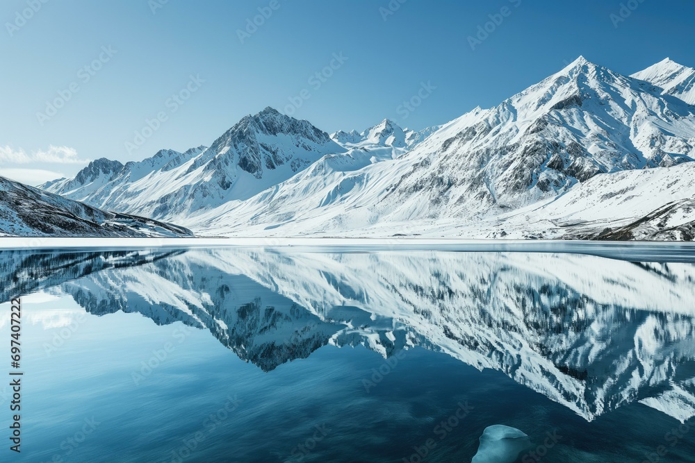 Serene Mountain Lake Reflection